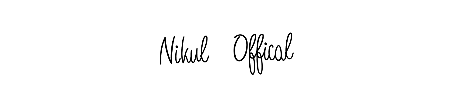 How to make Nikul   Offical signature? Angelique-Rose-font-FFP is a professional autograph style. Create handwritten signature for Nikul   Offical name. Nikul   Offical signature style 5 images and pictures png