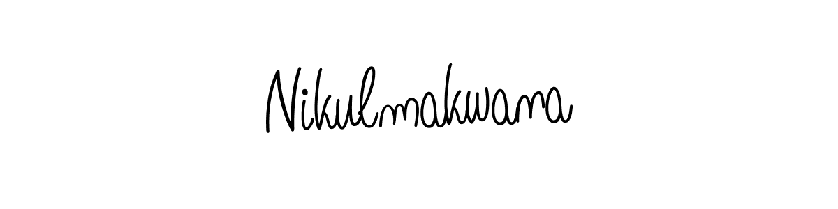 Nikulmakwana stylish signature style. Best Handwritten Sign (Angelique-Rose-font-FFP) for my name. Handwritten Signature Collection Ideas for my name Nikulmakwana. Nikulmakwana signature style 5 images and pictures png