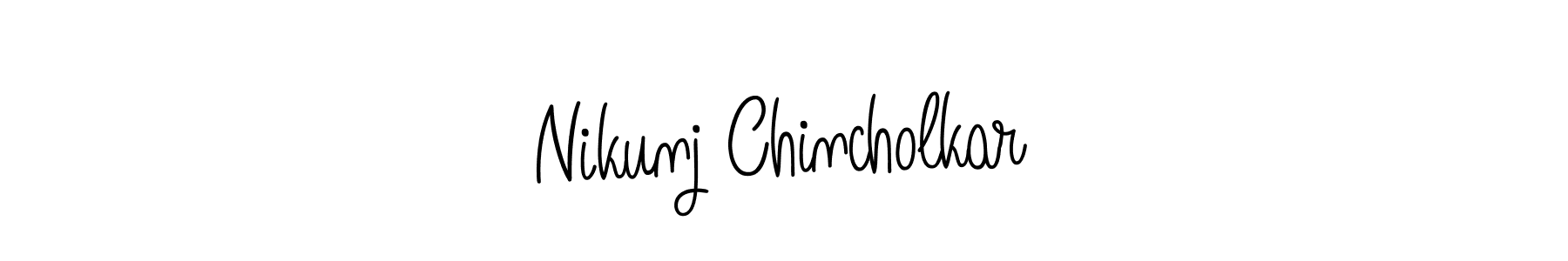 Also we have Nikunj Chincholkar name is the best signature style. Create professional handwritten signature collection using Angelique-Rose-font-FFP autograph style. Nikunj Chincholkar signature style 5 images and pictures png