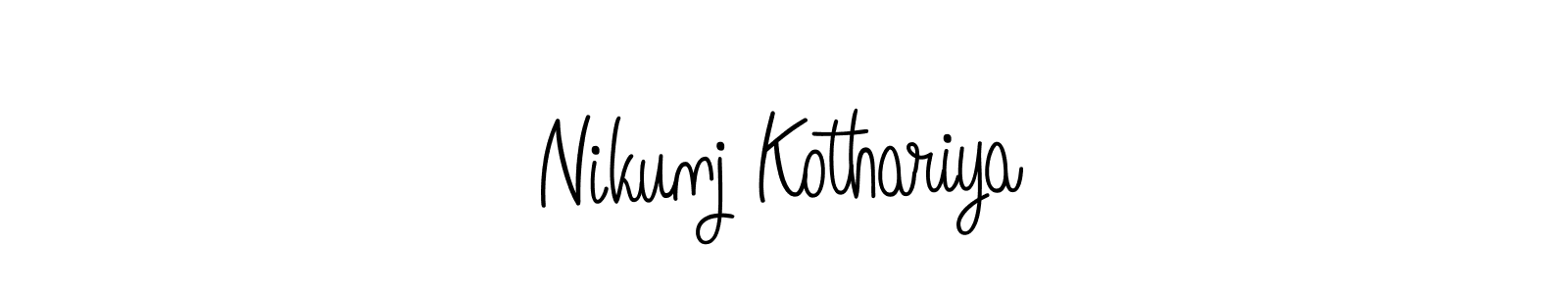 Make a beautiful signature design for name Nikunj Kothariya. Use this online signature maker to create a handwritten signature for free. Nikunj Kothariya signature style 5 images and pictures png