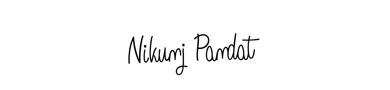 Also we have Nikunj Pandat name is the best signature style. Create professional handwritten signature collection using Angelique-Rose-font-FFP autograph style. Nikunj Pandat signature style 5 images and pictures png