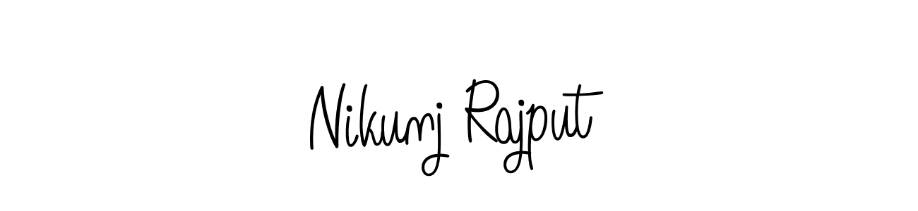 if you are searching for the best signature style for your name Nikunj Rajput. so please give up your signature search. here we have designed multiple signature styles  using Angelique-Rose-font-FFP. Nikunj Rajput signature style 5 images and pictures png