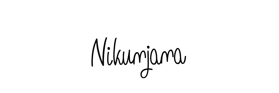 How to Draw Nikunjana signature style? Angelique-Rose-font-FFP is a latest design signature styles for name Nikunjana. Nikunjana signature style 5 images and pictures png