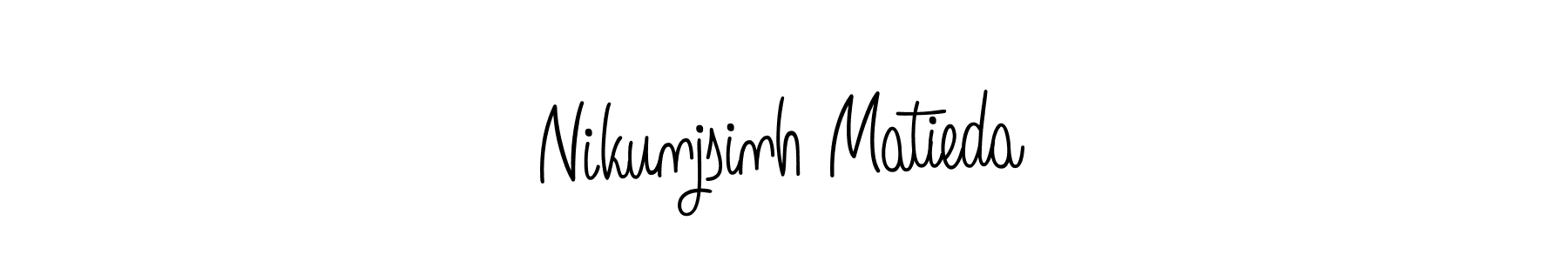 How to Draw Nikunjsinh Matieda signature style? Angelique-Rose-font-FFP is a latest design signature styles for name Nikunjsinh Matieda. Nikunjsinh Matieda signature style 5 images and pictures png
