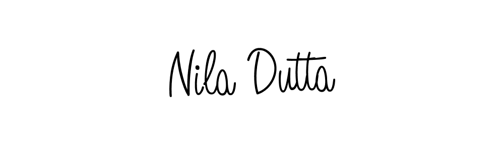 The best way (Angelique-Rose-font-FFP) to make a short signature is to pick only two or three words in your name. The name Nila Dutta include a total of six letters. For converting this name. Nila Dutta signature style 5 images and pictures png