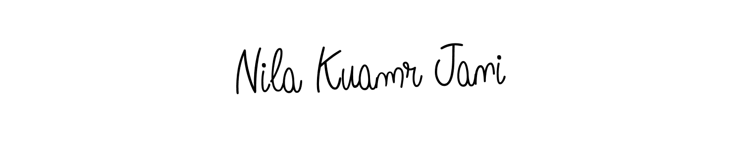 The best way (Angelique-Rose-font-FFP) to make a short signature is to pick only two or three words in your name. The name Nila Kuamr Jani include a total of six letters. For converting this name. Nila Kuamr Jani signature style 5 images and pictures png