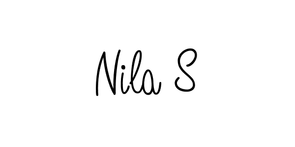 Nila S stylish signature style. Best Handwritten Sign (Angelique-Rose-font-FFP) for my name. Handwritten Signature Collection Ideas for my name Nila S. Nila S signature style 5 images and pictures png