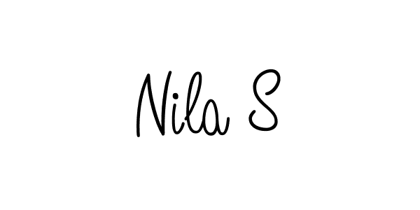 How to make Nila S signature? Angelique-Rose-font-FFP is a professional autograph style. Create handwritten signature for Nila S name. Nila S signature style 5 images and pictures png