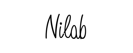 An effortless, minimalist signature concept for Nilab using Angelique-Rose-font-FFP design. Clean lines that look great on any document. Nilab signature style 5 images and pictures png