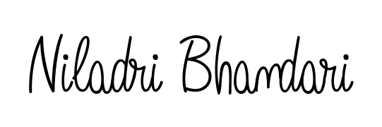 Design your own signature with our free online signature maker. With this signature software, you can create a handwritten (Angelique-Rose-font-FFP) signature for name Niladri Bhandari. Niladri Bhandari signature style 5 images and pictures png