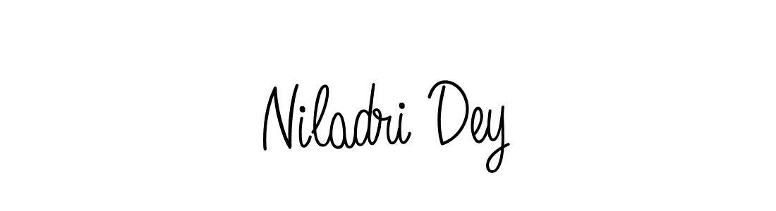 Niladri Dey stylish signature style. Best Handwritten Sign (Angelique-Rose-font-FFP) for my name. Handwritten Signature Collection Ideas for my name Niladri Dey. Niladri Dey signature style 5 images and pictures png