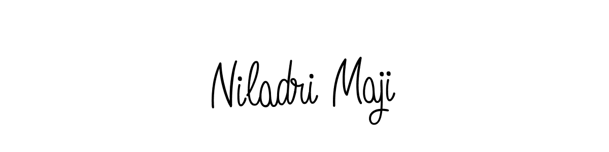 Use a signature maker to create a handwritten signature online. With this signature software, you can design (Angelique-Rose-font-FFP) your own signature for name Niladri Maji. Niladri Maji signature style 5 images and pictures png