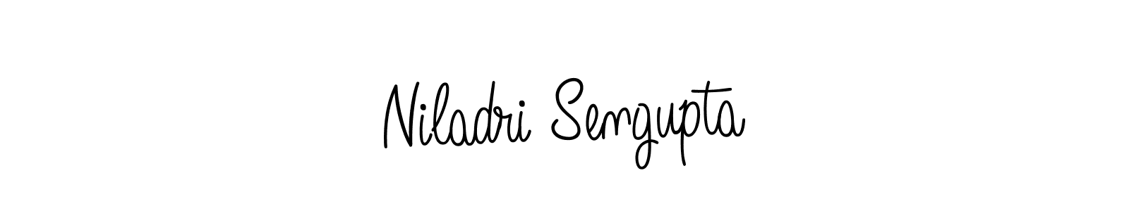 You should practise on your own different ways (Angelique-Rose-font-FFP) to write your name (Niladri Sengupta) in signature. don't let someone else do it for you. Niladri Sengupta signature style 5 images and pictures png