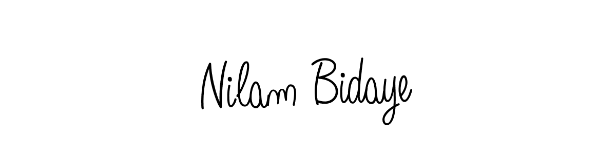 How to make Nilam Bidaye signature? Angelique-Rose-font-FFP is a professional autograph style. Create handwritten signature for Nilam Bidaye name. Nilam Bidaye signature style 5 images and pictures png