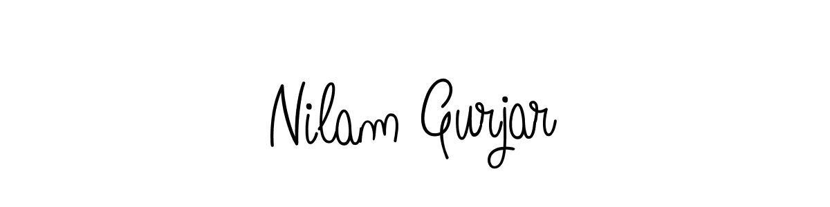 Check out images of Autograph of Nilam Gurjar name. Actor Nilam Gurjar Signature Style. Angelique-Rose-font-FFP is a professional sign style online. Nilam Gurjar signature style 5 images and pictures png