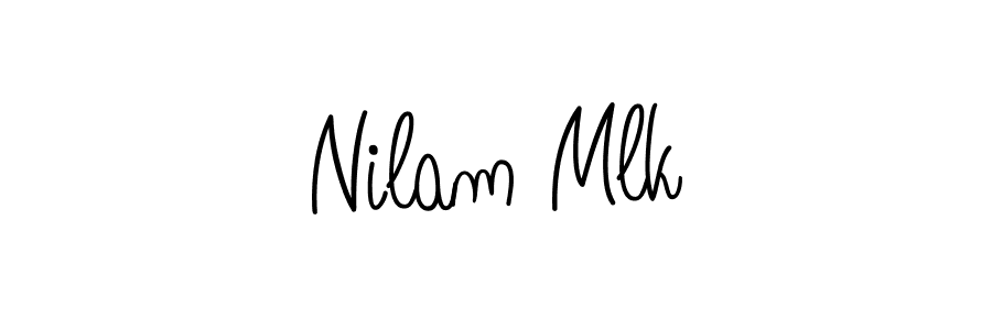 Angelique-Rose-font-FFP is a professional signature style that is perfect for those who want to add a touch of class to their signature. It is also a great choice for those who want to make their signature more unique. Get Nilam Mlk name to fancy signature for free. Nilam Mlk signature style 5 images and pictures png