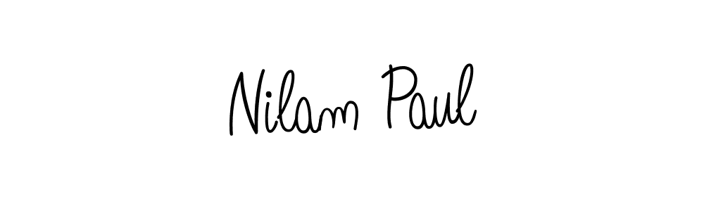 Nilam Paul stylish signature style. Best Handwritten Sign (Angelique-Rose-font-FFP) for my name. Handwritten Signature Collection Ideas for my name Nilam Paul. Nilam Paul signature style 5 images and pictures png