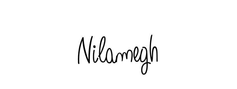 You should practise on your own different ways (Angelique-Rose-font-FFP) to write your name (Nilamegh) in signature. don't let someone else do it for you. Nilamegh signature style 5 images and pictures png
