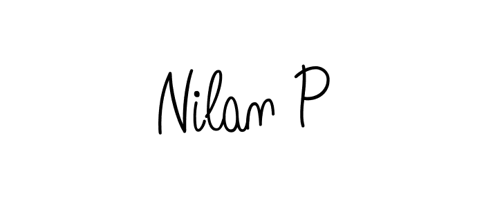 Make a beautiful signature design for name Nilan P. Use this online signature maker to create a handwritten signature for free. Nilan P signature style 5 images and pictures png