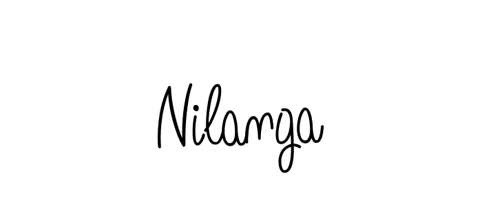 Use a signature maker to create a handwritten signature online. With this signature software, you can design (Angelique-Rose-font-FFP) your own signature for name Nilanga. Nilanga signature style 5 images and pictures png