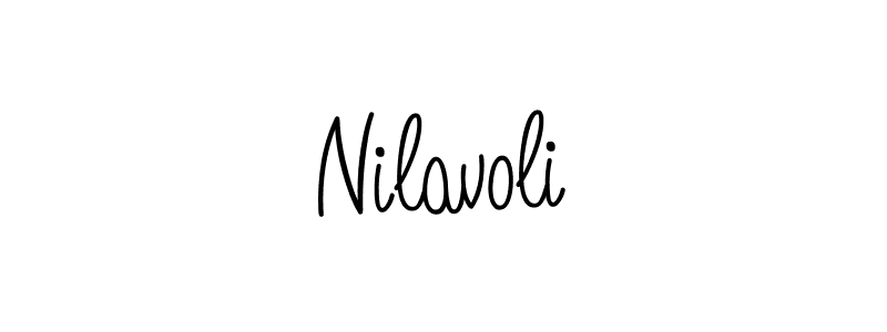How to Draw Nilavoli signature style? Angelique-Rose-font-FFP is a latest design signature styles for name Nilavoli. Nilavoli signature style 5 images and pictures png