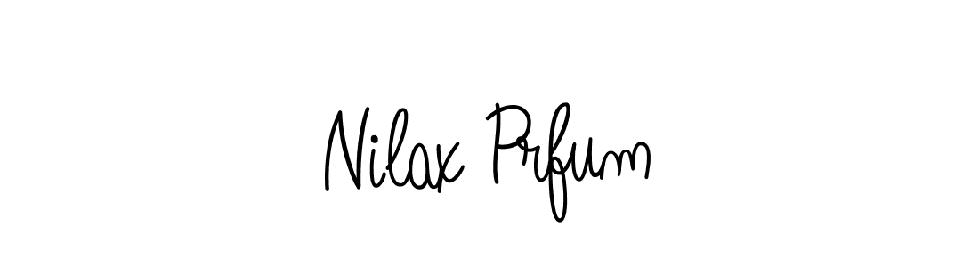 Design your own signature with our free online signature maker. With this signature software, you can create a handwritten (Angelique-Rose-font-FFP) signature for name Nilax Prfum. Nilax Prfum signature style 5 images and pictures png