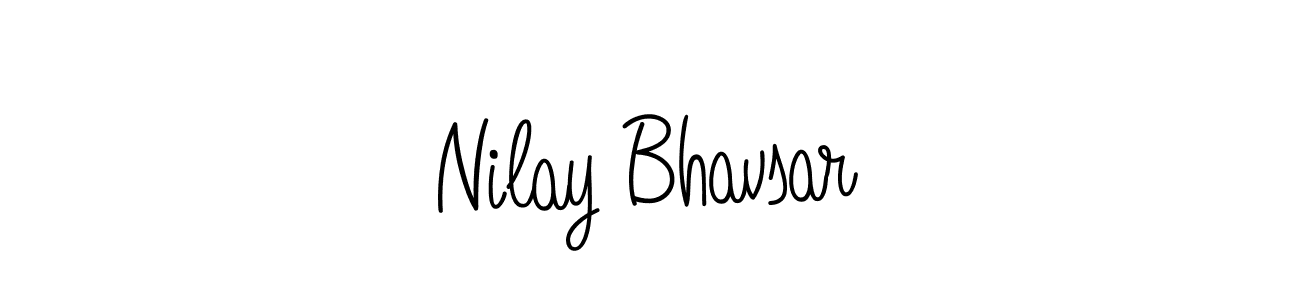 Design your own signature with our free online signature maker. With this signature software, you can create a handwritten (Angelique-Rose-font-FFP) signature for name Nilay Bhavsar. Nilay Bhavsar signature style 5 images and pictures png