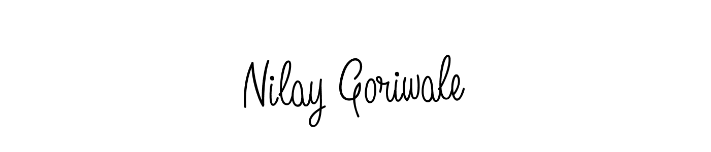 Design your own signature with our free online signature maker. With this signature software, you can create a handwritten (Angelique-Rose-font-FFP) signature for name Nilay Goriwale. Nilay Goriwale signature style 5 images and pictures png