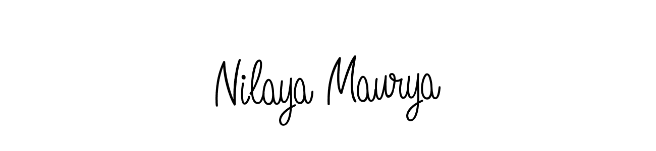 Make a short Nilaya Maurya signature style. Manage your documents anywhere anytime using Angelique-Rose-font-FFP. Create and add eSignatures, submit forms, share and send files easily. Nilaya Maurya signature style 5 images and pictures png