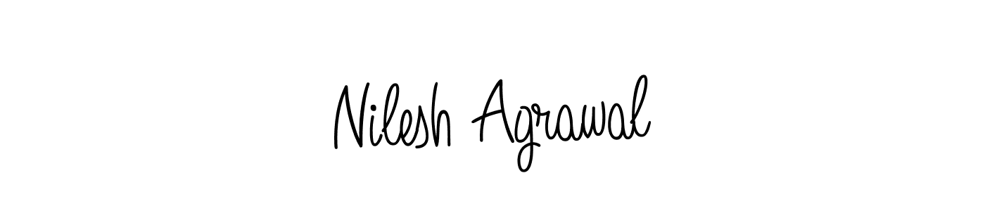 Also we have Nilesh Agrawal name is the best signature style. Create professional handwritten signature collection using Angelique-Rose-font-FFP autograph style. Nilesh Agrawal signature style 5 images and pictures png