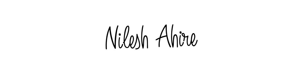 Once you've used our free online signature maker to create your best signature Angelique-Rose-font-FFP style, it's time to enjoy all of the benefits that Nilesh Ahire name signing documents. Nilesh Ahire signature style 5 images and pictures png