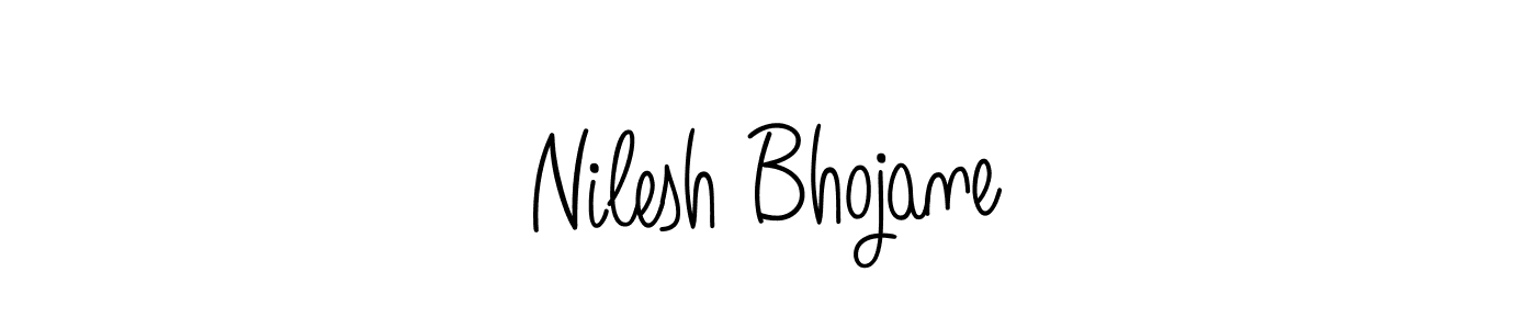 if you are searching for the best signature style for your name Nilesh Bhojane. so please give up your signature search. here we have designed multiple signature styles  using Angelique-Rose-font-FFP. Nilesh Bhojane signature style 5 images and pictures png