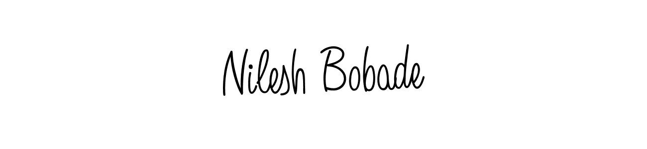 Nilesh Bobade stylish signature style. Best Handwritten Sign (Angelique-Rose-font-FFP) for my name. Handwritten Signature Collection Ideas for my name Nilesh Bobade. Nilesh Bobade signature style 5 images and pictures png