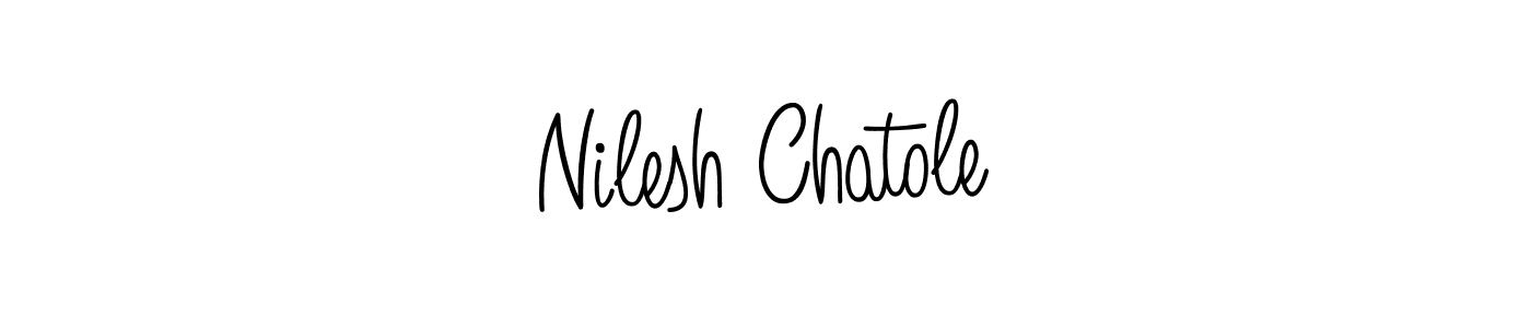 Angelique-Rose-font-FFP is a professional signature style that is perfect for those who want to add a touch of class to their signature. It is also a great choice for those who want to make their signature more unique. Get Nilesh Chatole name to fancy signature for free. Nilesh Chatole signature style 5 images and pictures png