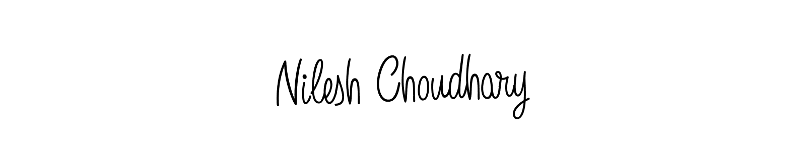 Create a beautiful signature design for name Nilesh Choudhary. With this signature (Angelique-Rose-font-FFP) fonts, you can make a handwritten signature for free. Nilesh Choudhary signature style 5 images and pictures png