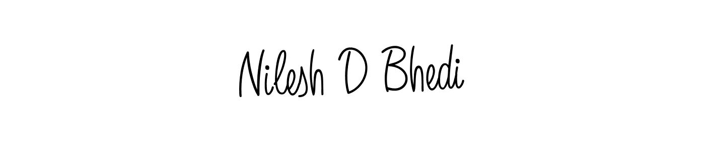 It looks lik you need a new signature style for name Nilesh D Bhedi. Design unique handwritten (Angelique-Rose-font-FFP) signature with our free signature maker in just a few clicks. Nilesh D Bhedi signature style 5 images and pictures png