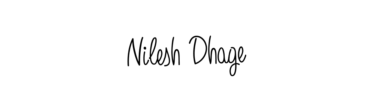 You can use this online signature creator to create a handwritten signature for the name Nilesh Dhage. This is the best online autograph maker. Nilesh Dhage signature style 5 images and pictures png