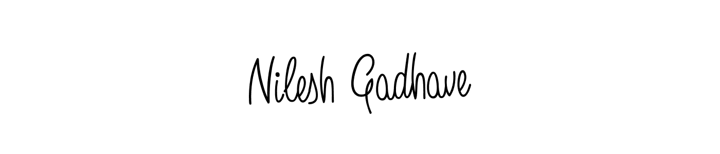 Best and Professional Signature Style for Nilesh Gadhave. Angelique-Rose-font-FFP Best Signature Style Collection. Nilesh Gadhave signature style 5 images and pictures png