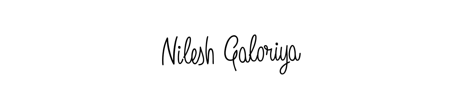 How to make Nilesh Galoriya signature? Angelique-Rose-font-FFP is a professional autograph style. Create handwritten signature for Nilesh Galoriya name. Nilesh Galoriya signature style 5 images and pictures png