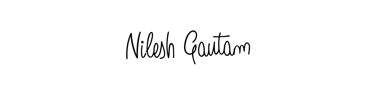 This is the best signature style for the Nilesh Gautam name. Also you like these signature font (Angelique-Rose-font-FFP). Mix name signature. Nilesh Gautam signature style 5 images and pictures png