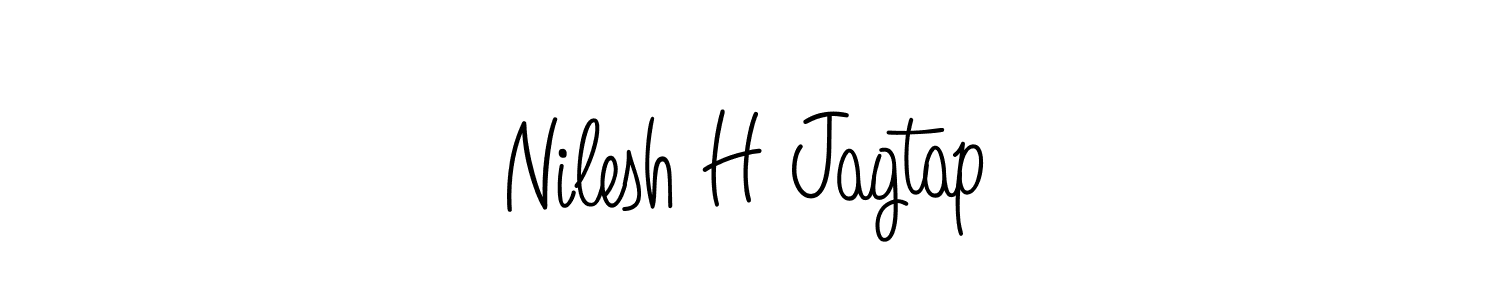 Best and Professional Signature Style for Nilesh H Jagtap. Angelique-Rose-font-FFP Best Signature Style Collection. Nilesh H Jagtap signature style 5 images and pictures png