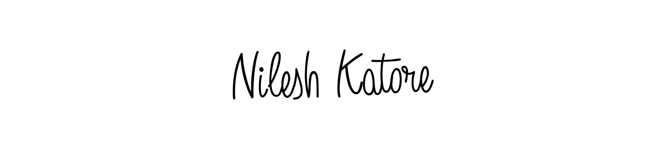 How to make Nilesh Katore signature? Angelique-Rose-font-FFP is a professional autograph style. Create handwritten signature for Nilesh Katore name. Nilesh Katore signature style 5 images and pictures png