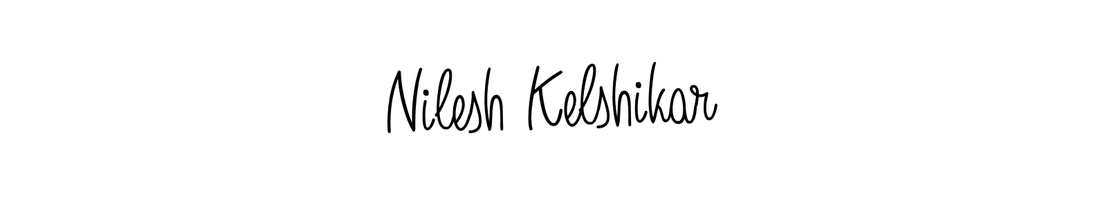 Create a beautiful signature design for name Nilesh Kelshikar. With this signature (Angelique-Rose-font-FFP) fonts, you can make a handwritten signature for free. Nilesh Kelshikar signature style 5 images and pictures png