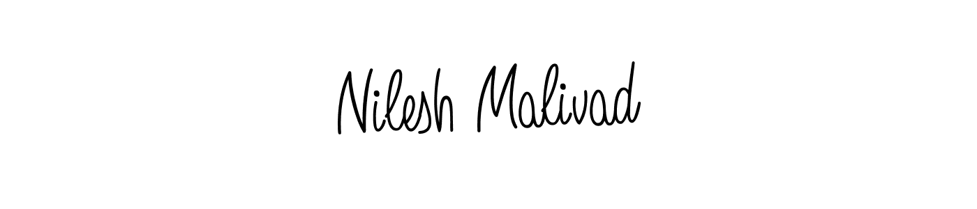 How to Draw Nilesh Malivad signature style? Angelique-Rose-font-FFP is a latest design signature styles for name Nilesh Malivad. Nilesh Malivad signature style 5 images and pictures png