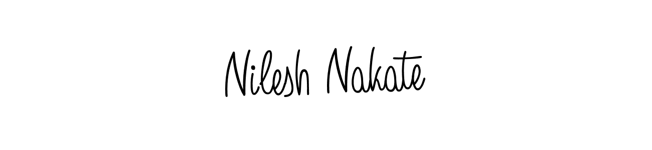 Once you've used our free online signature maker to create your best signature Angelique-Rose-font-FFP style, it's time to enjoy all of the benefits that Nilesh Nakate name signing documents. Nilesh Nakate signature style 5 images and pictures png