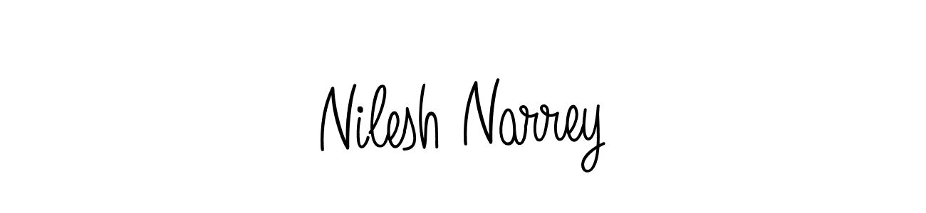 Make a beautiful signature design for name Nilesh Narrey. Use this online signature maker to create a handwritten signature for free. Nilesh Narrey signature style 5 images and pictures png