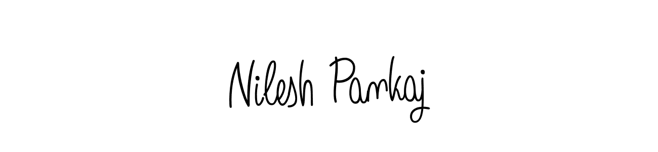 How to Draw Nilesh Pankaj signature style? Angelique-Rose-font-FFP is a latest design signature styles for name Nilesh Pankaj. Nilesh Pankaj signature style 5 images and pictures png