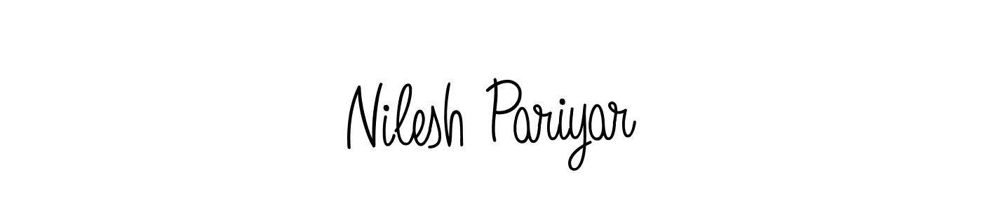 Nilesh Pariyar stylish signature style. Best Handwritten Sign (Angelique-Rose-font-FFP) for my name. Handwritten Signature Collection Ideas for my name Nilesh Pariyar. Nilesh Pariyar signature style 5 images and pictures png