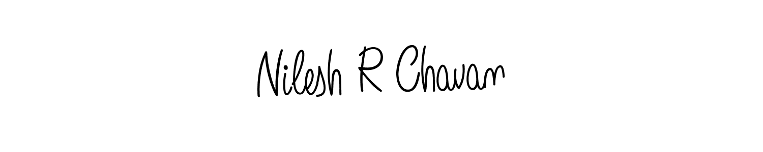 Nilesh R Chavan stylish signature style. Best Handwritten Sign (Angelique-Rose-font-FFP) for my name. Handwritten Signature Collection Ideas for my name Nilesh R Chavan. Nilesh R Chavan signature style 5 images and pictures png