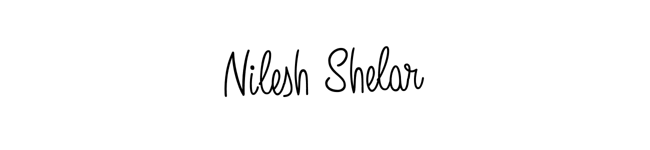 How to make Nilesh Shelar signature? Angelique-Rose-font-FFP is a professional autograph style. Create handwritten signature for Nilesh Shelar name. Nilesh Shelar signature style 5 images and pictures png